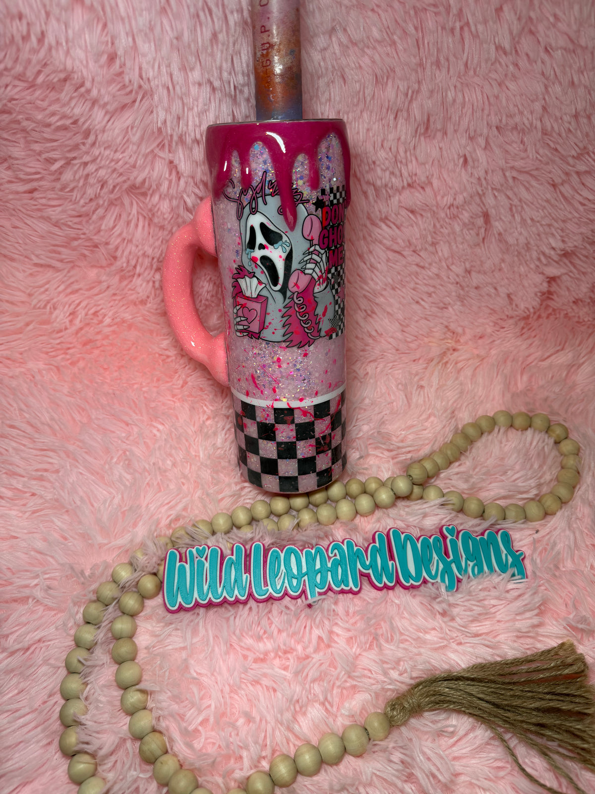 30 oz pink ghost f phone handle