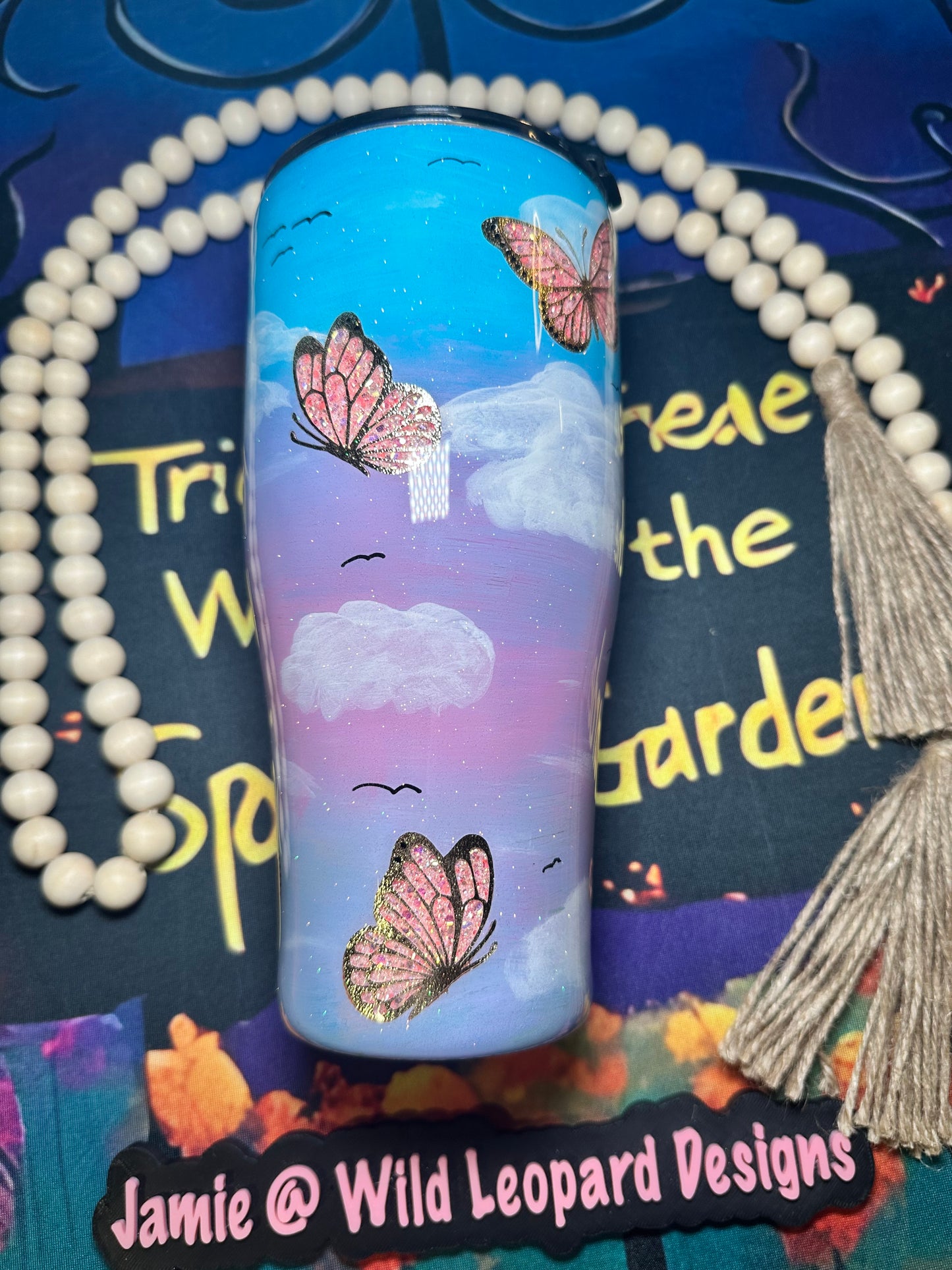 #36-30 oz curve hand painted