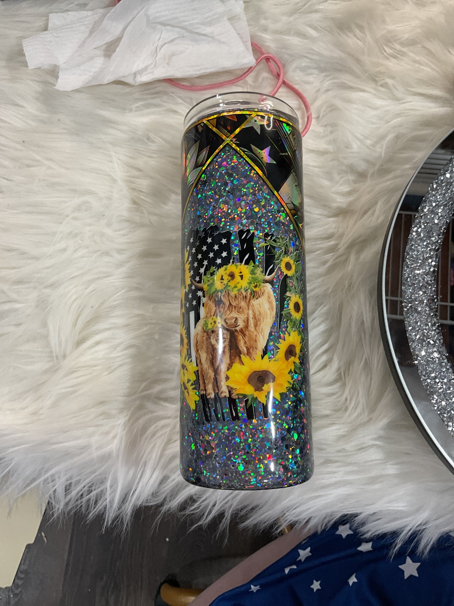 Sunflower holographic 20 oz