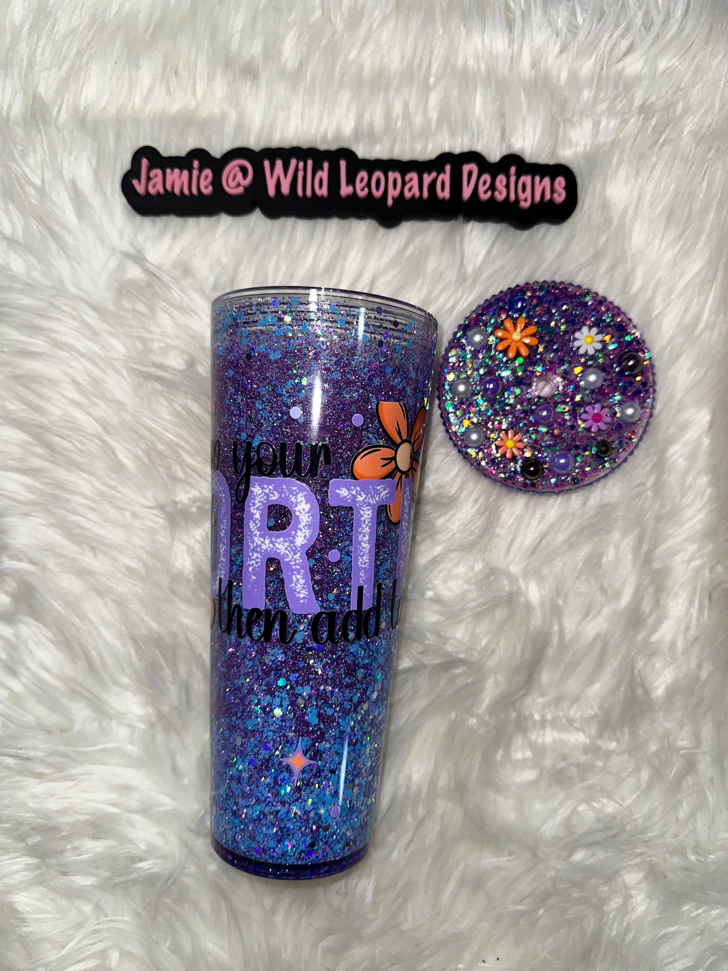 24 oz acrylic snowglobe