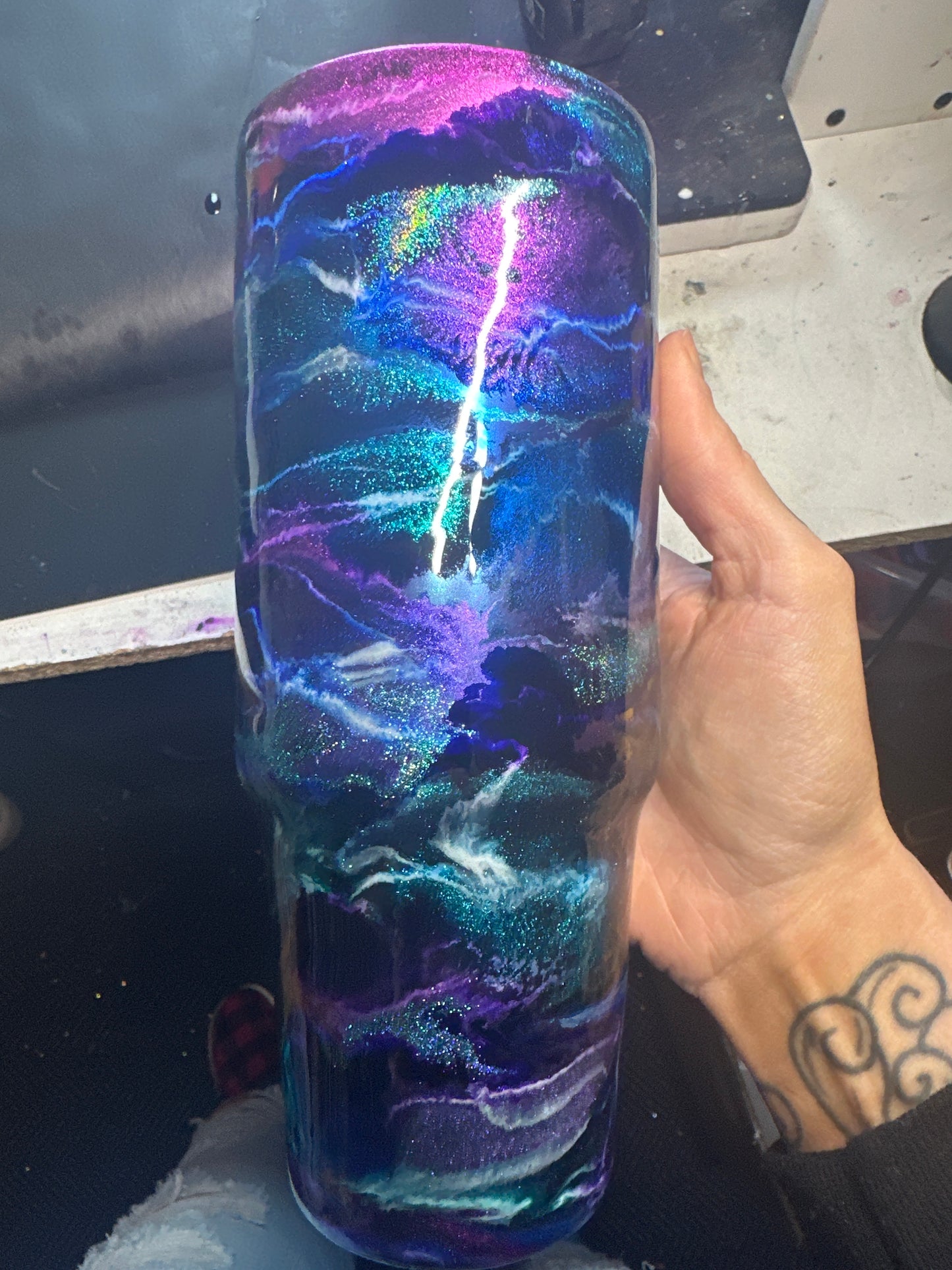 30 oz clipmate , purple , blue , teal