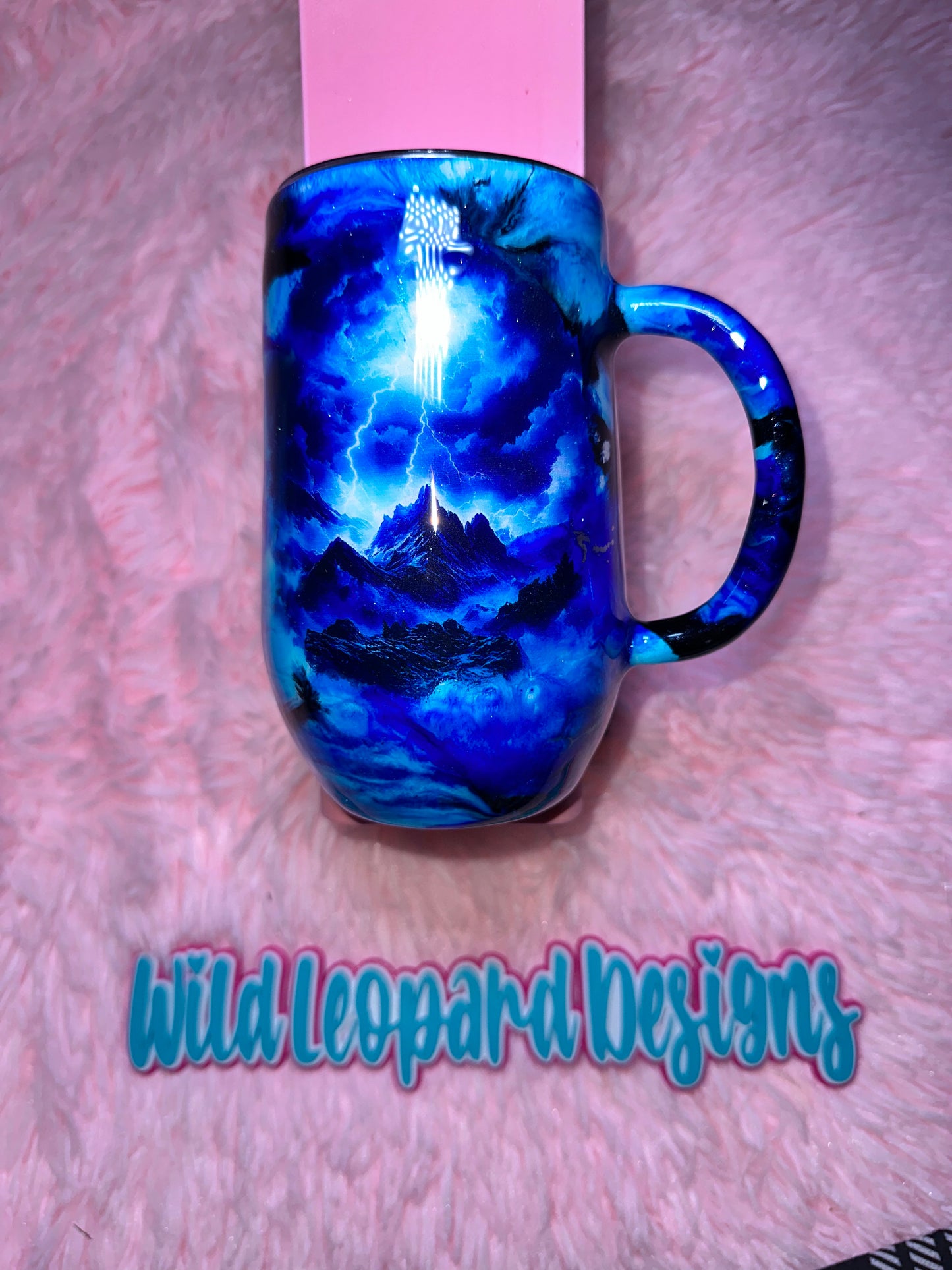 28-16 oz stemmy blue blended stormy mountain