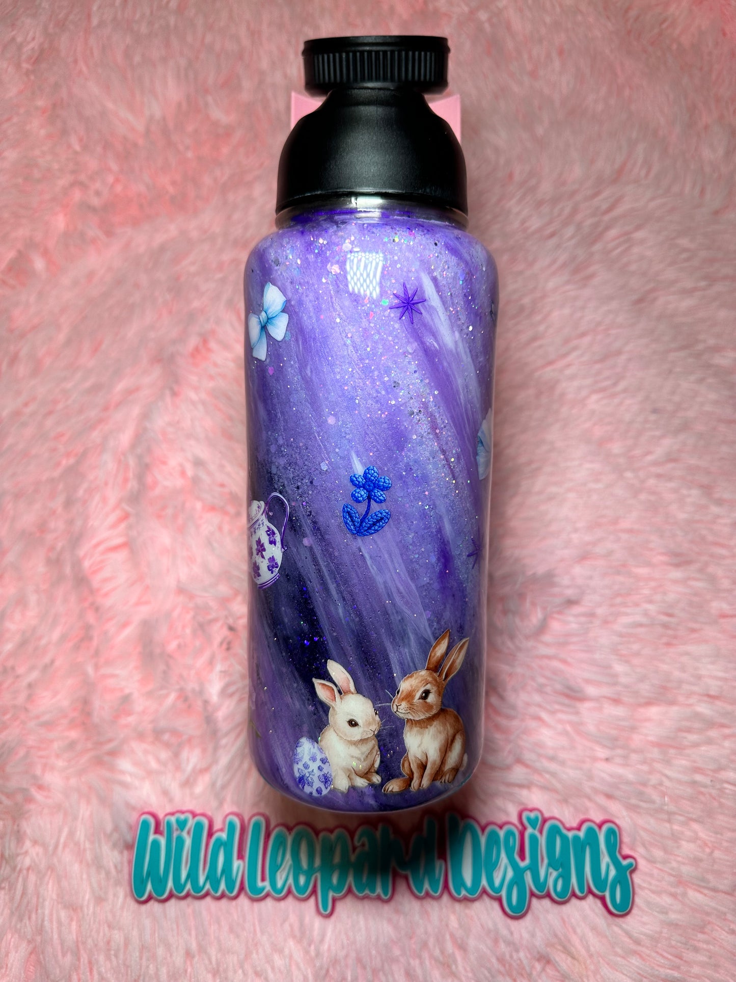 2- 32 oz hydro purple Easter Milky Way