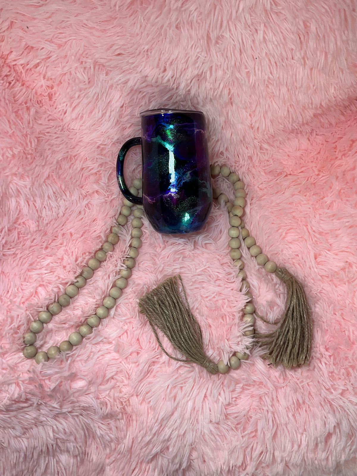 16 oz teal swirl
