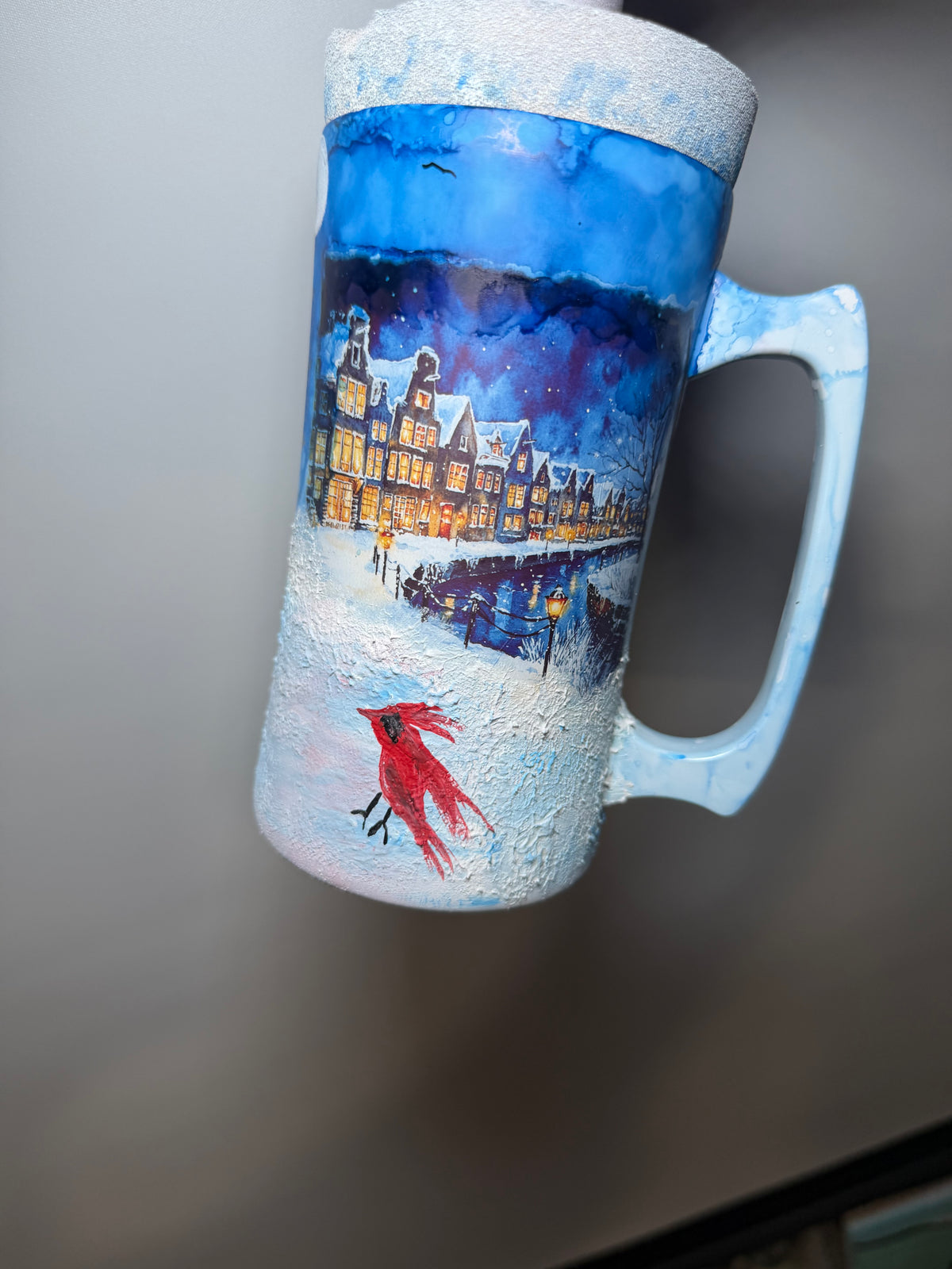 20 oz Christmas hand painted blend