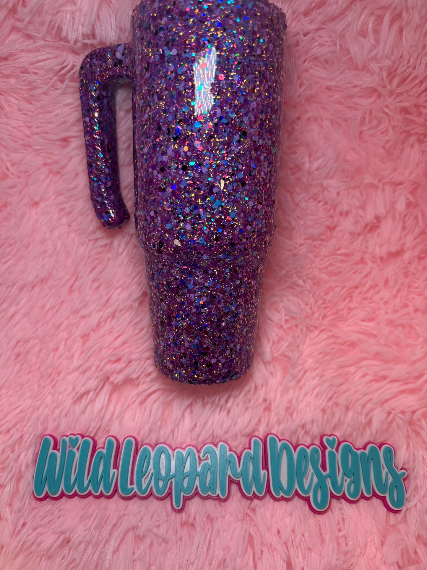 30 oz grippy - purple black bubble mix