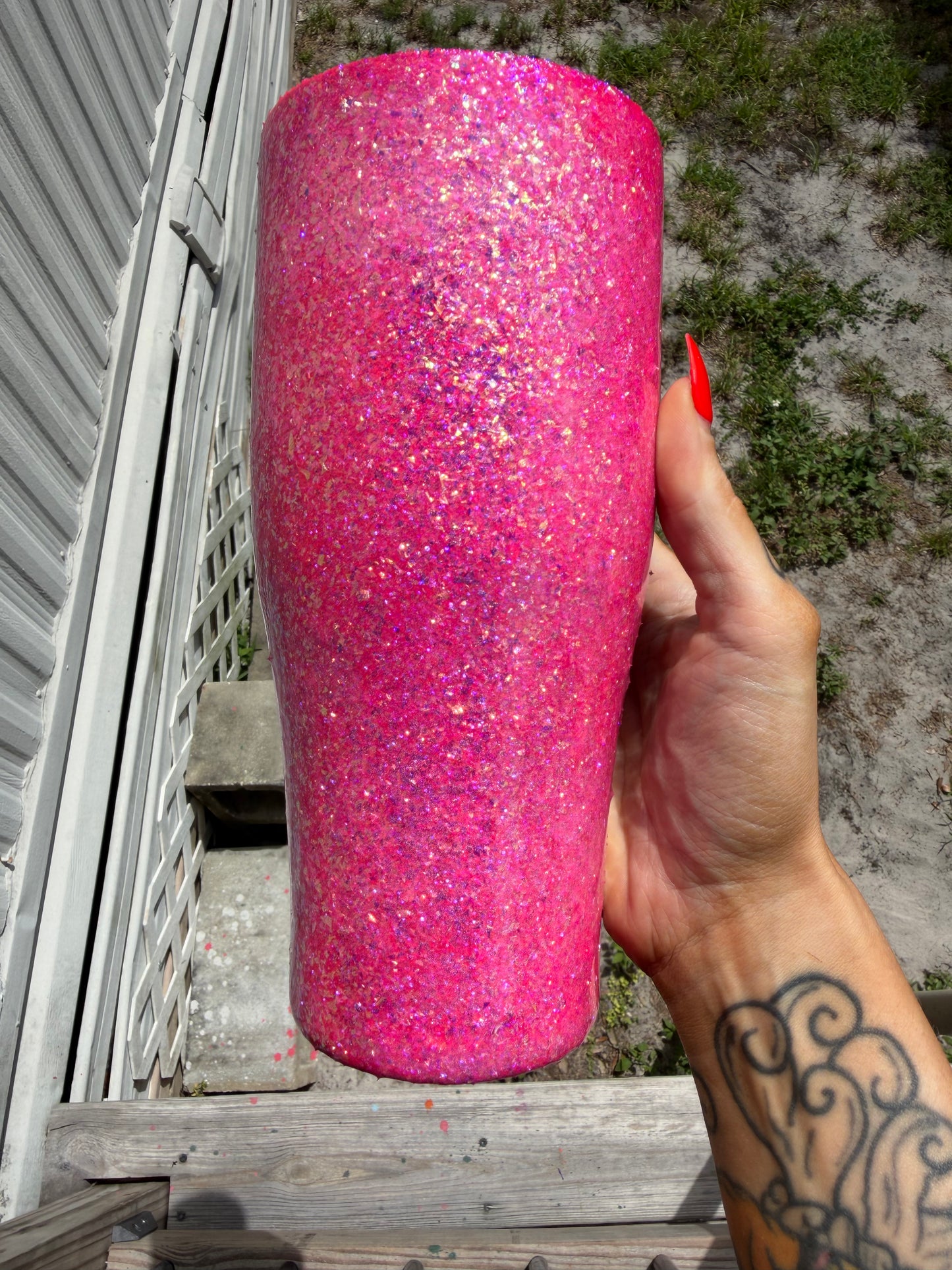 32 oz coffee caddy - pink