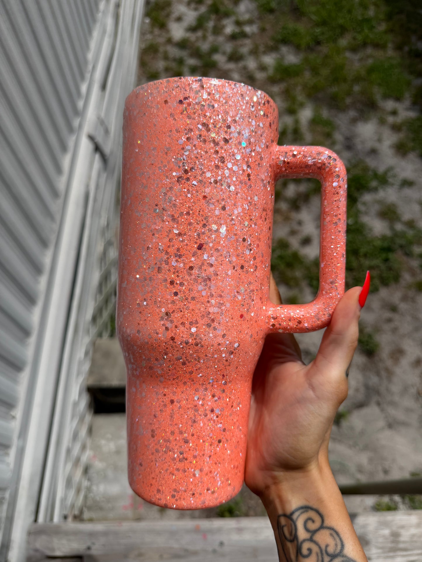 40 oz coral - flip lid