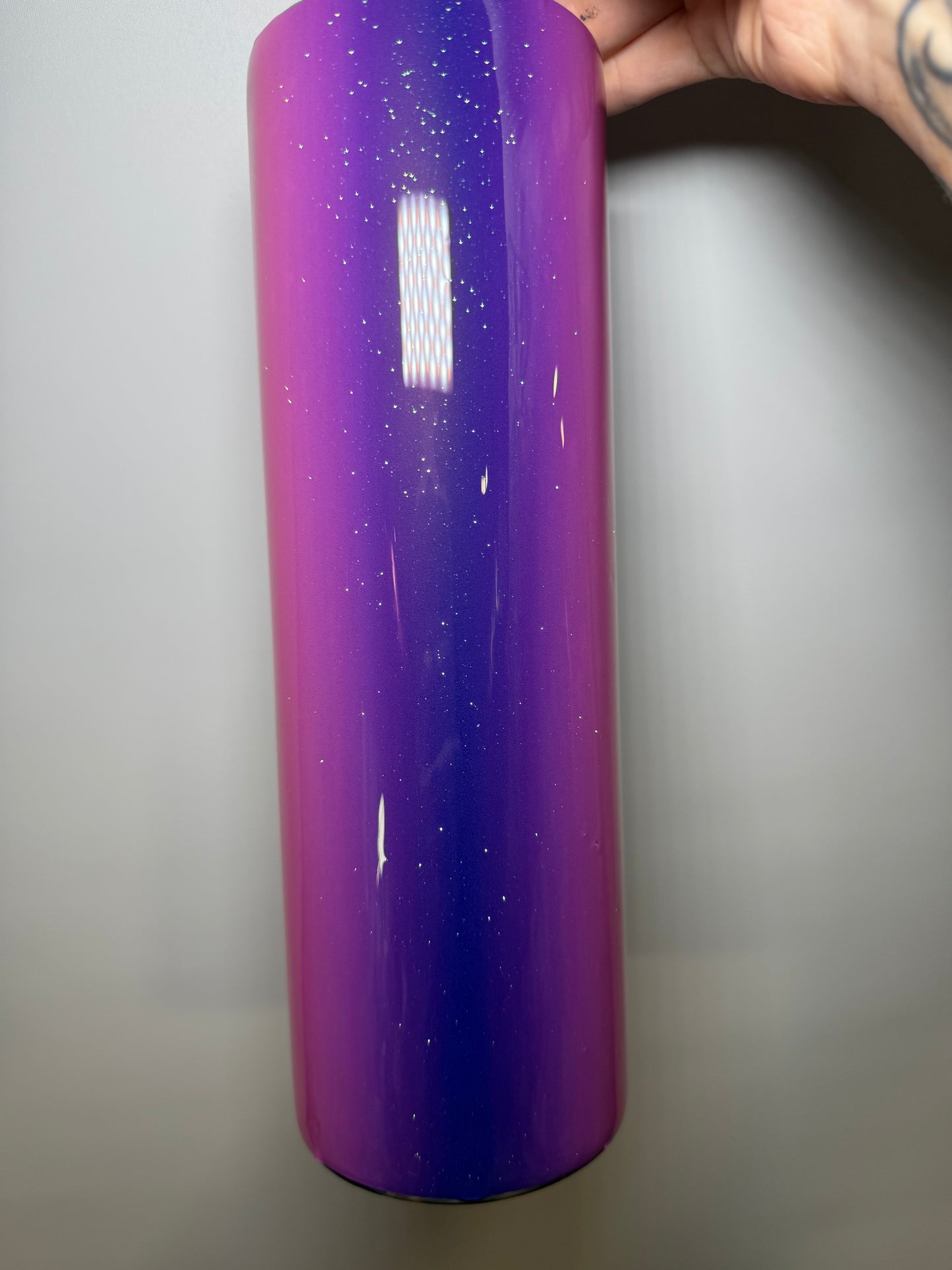 30 oz - pink purple ombre burst