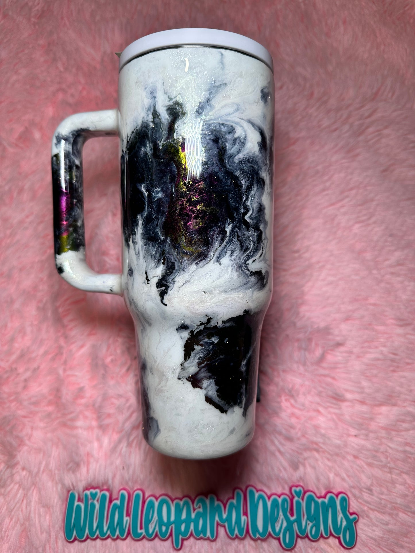 18- 40 oz chrome marble