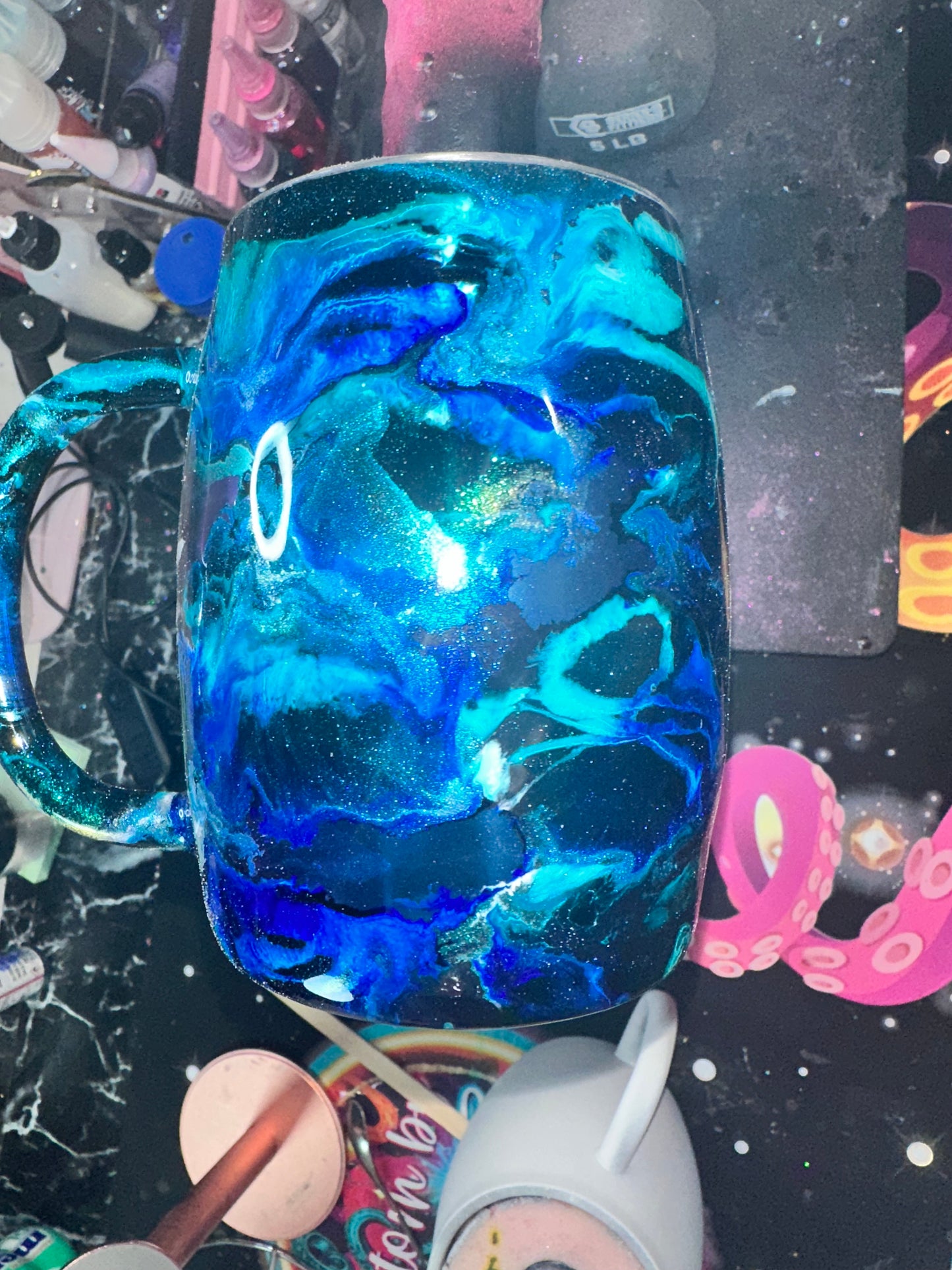 Blue mug