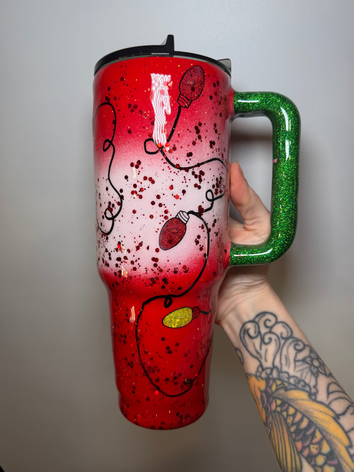 40 oz I’m fine light up tumbler