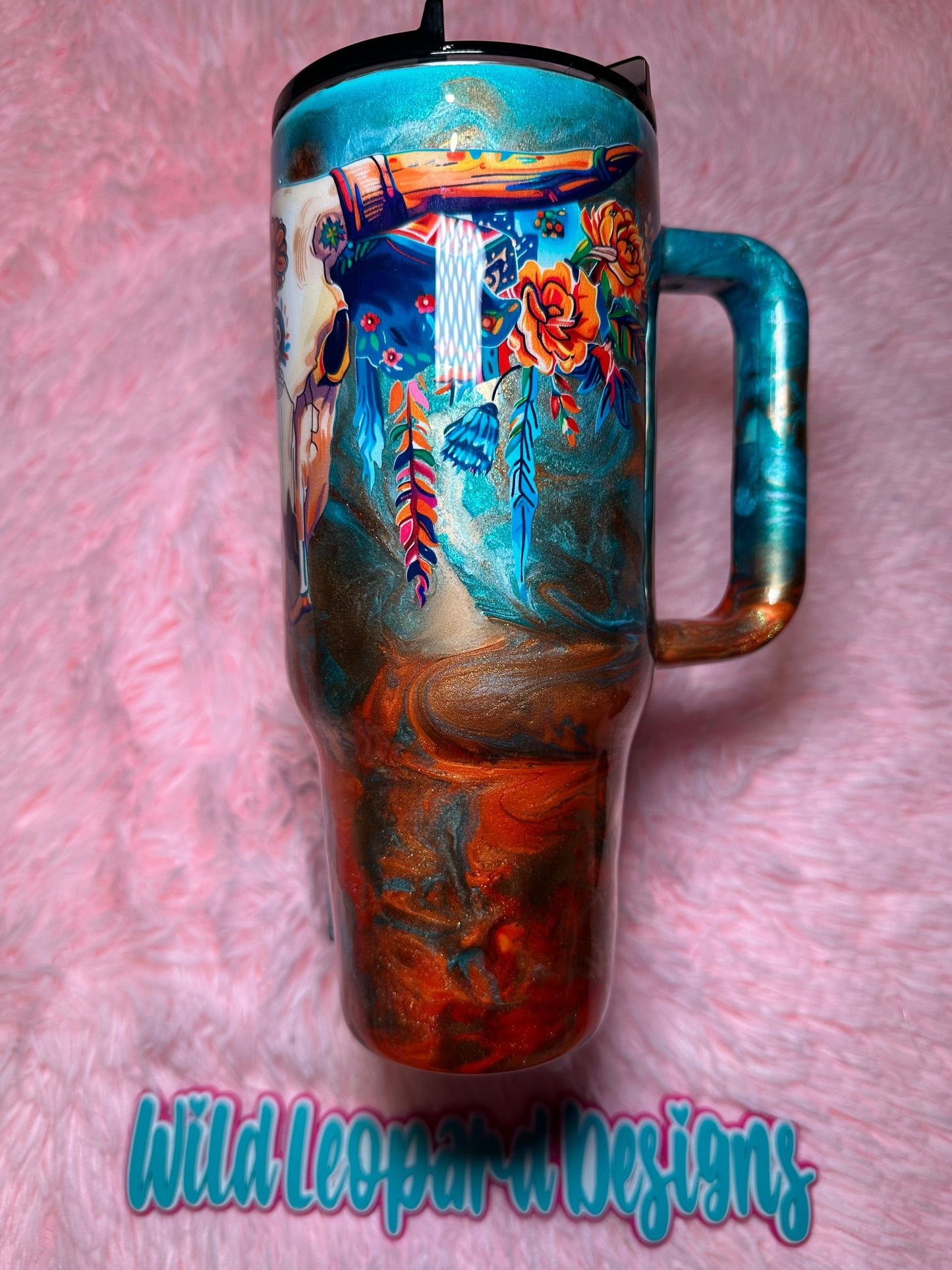 50- 40 oz dual marble western