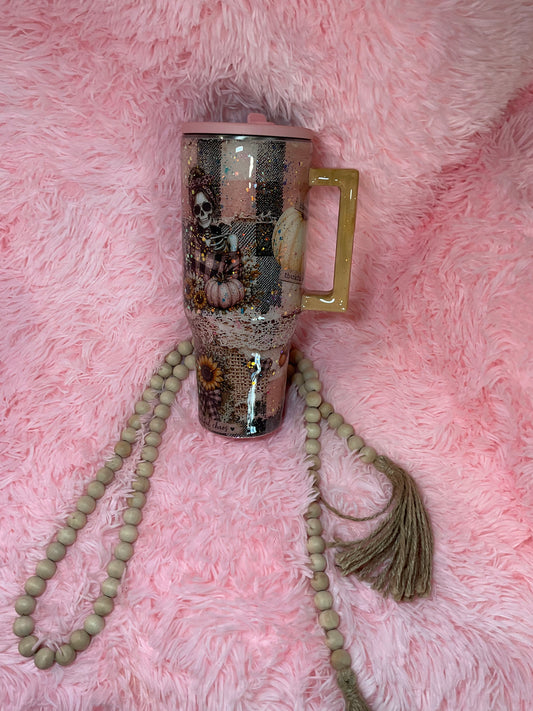 40 oz pink fall hydro jug