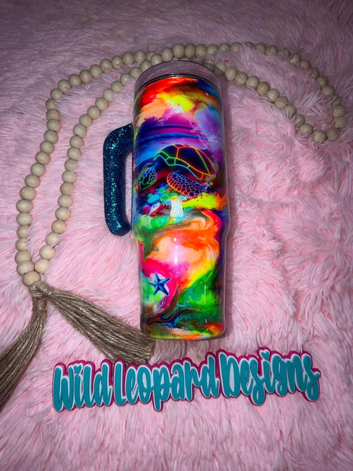 29-30 oz grippy neon turtles