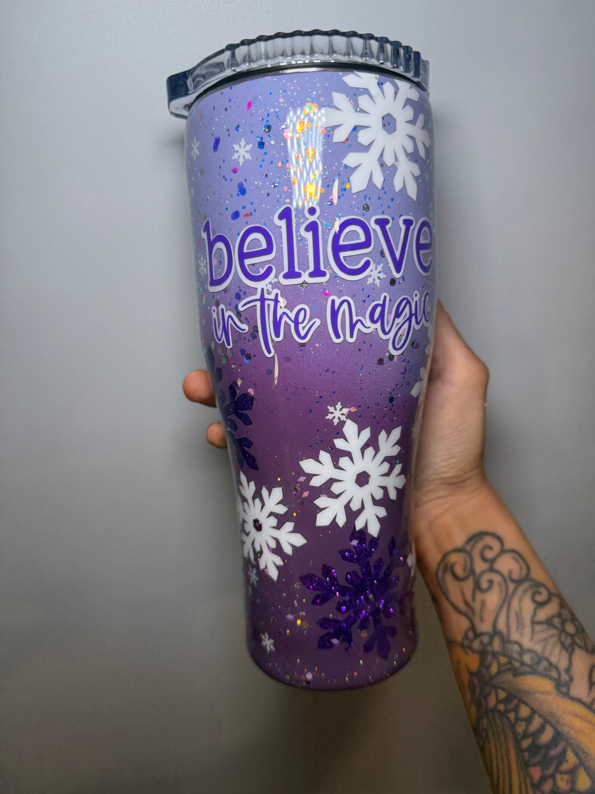 30 oz believe in magic light tumbler