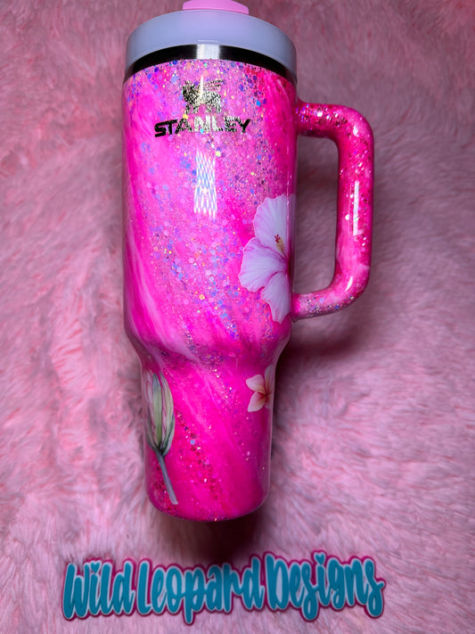 46- 40 oz pink Stanley