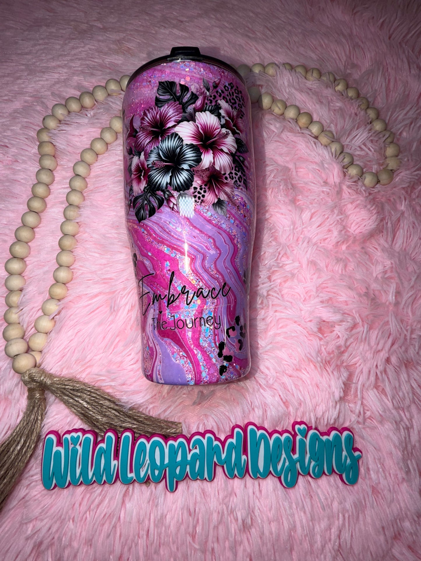 25- 32 oz coffee caddy pink hydro dip