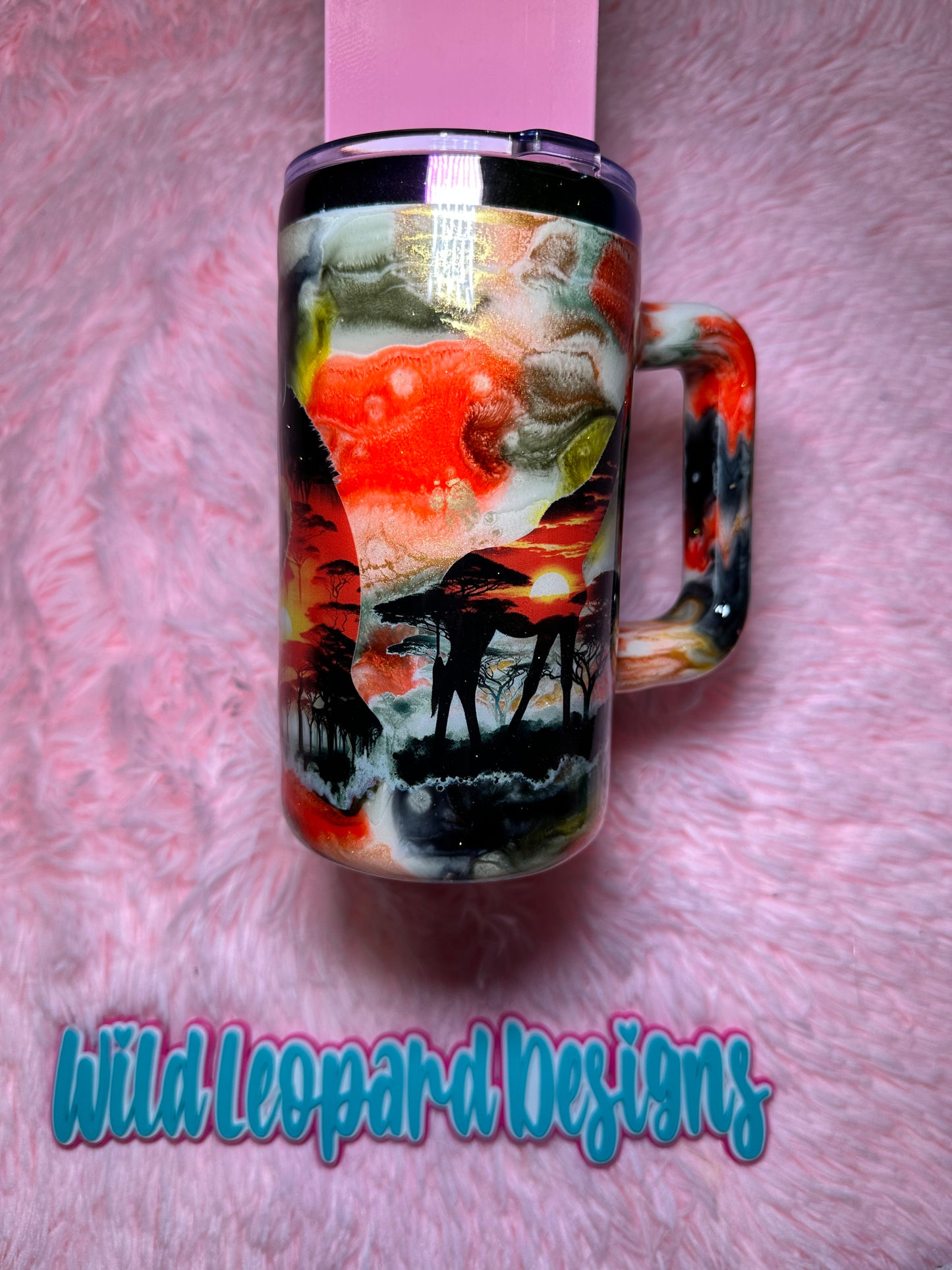 9- 25 oz giraffe mug