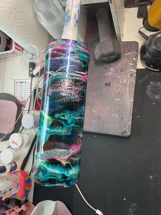 30 oz - pink/teal