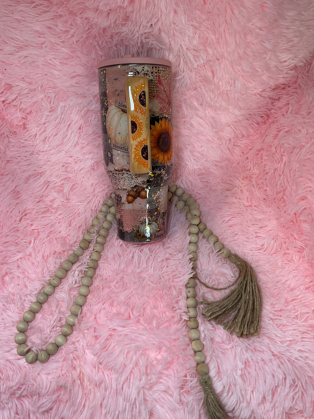 40 oz pink fall hydro jug