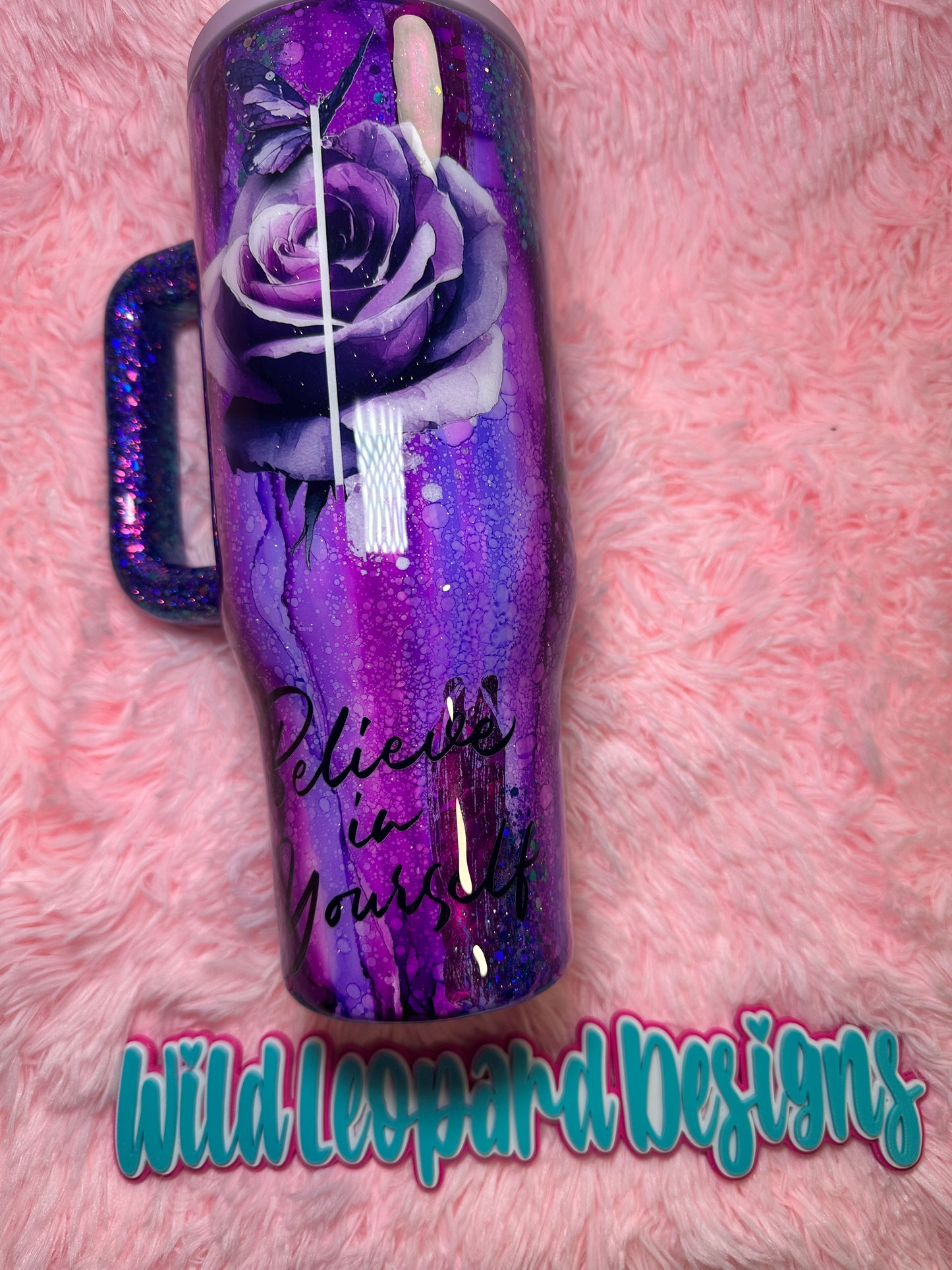 48-40 oz purple rustic raindrop