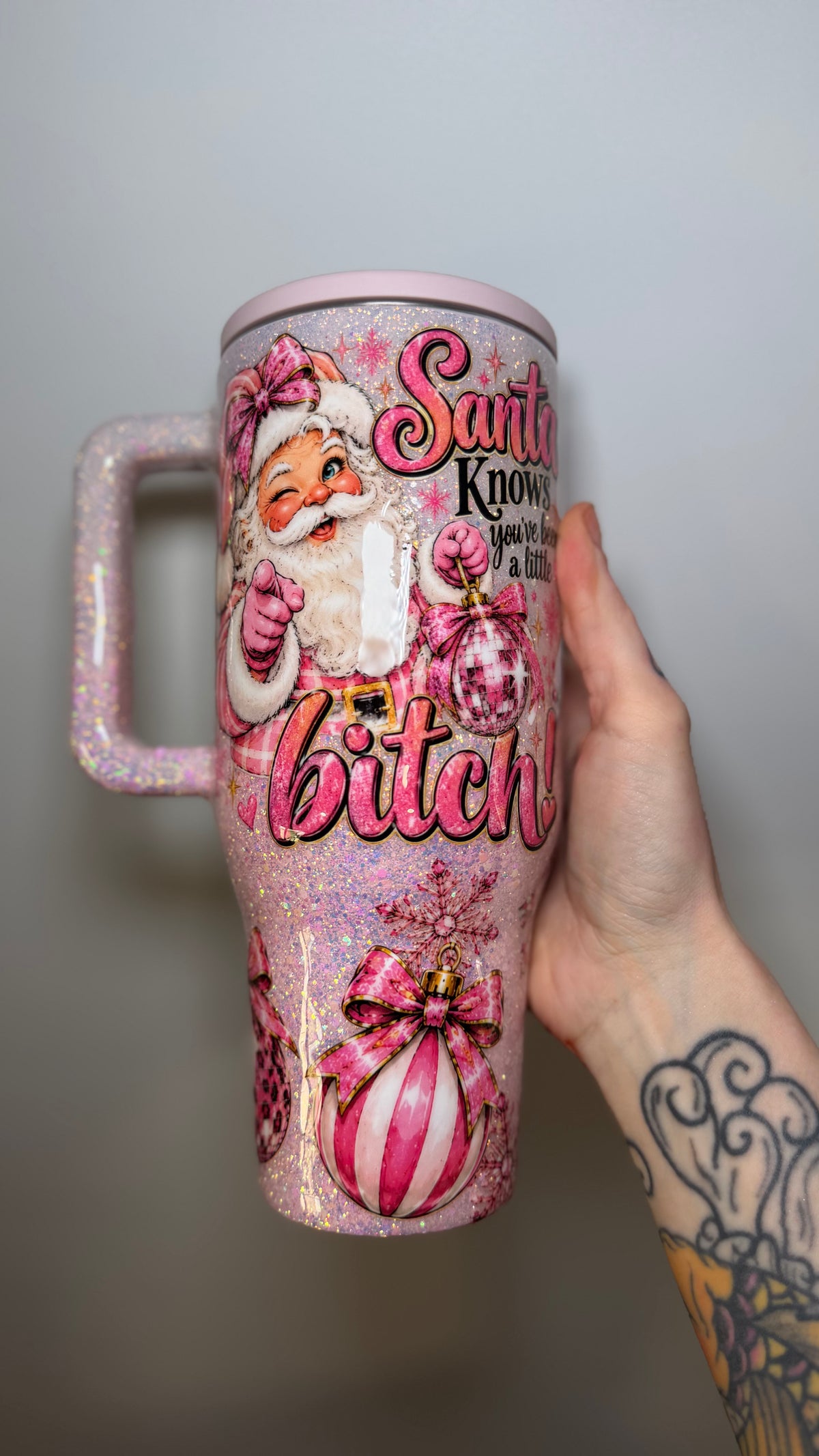 40 oz hydro jug . Santa knows