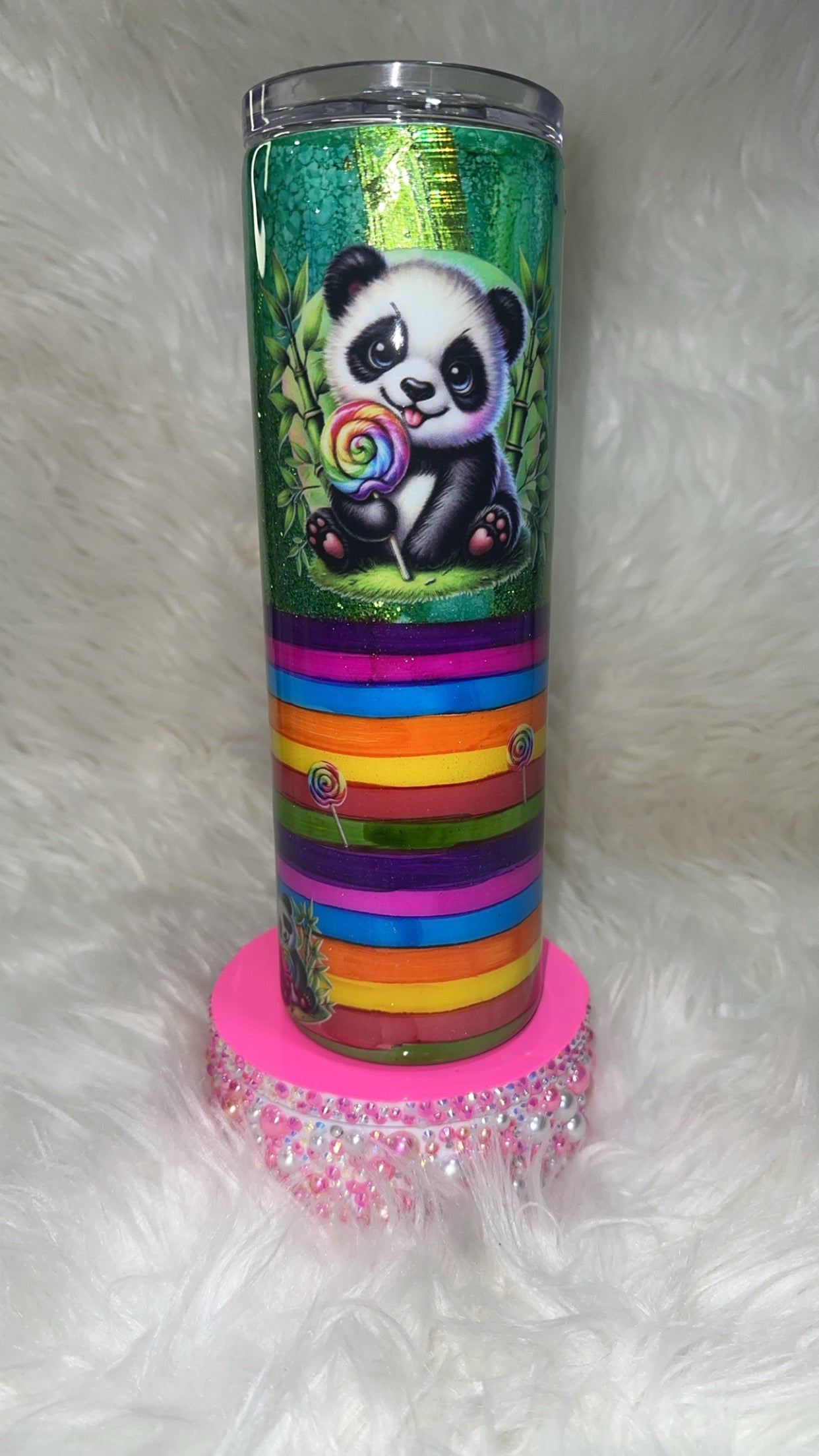 Panda / serape / rustic raindrop