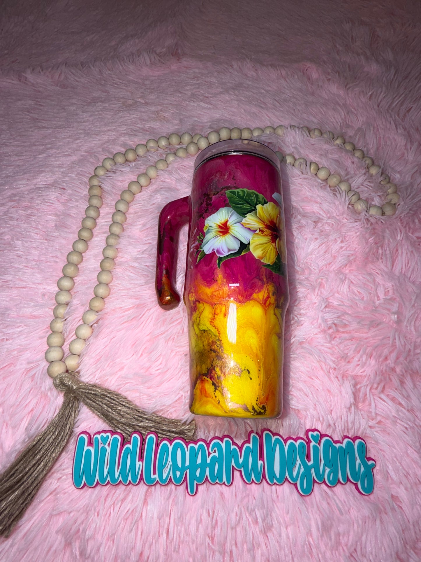 17-30 oz grippy pink & yellow