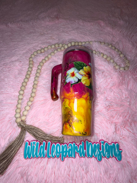 17-30 oz grippy pink & yellow