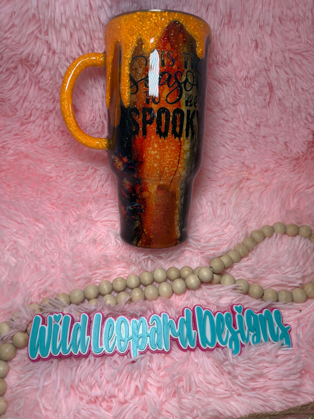 32 oz orange rustic