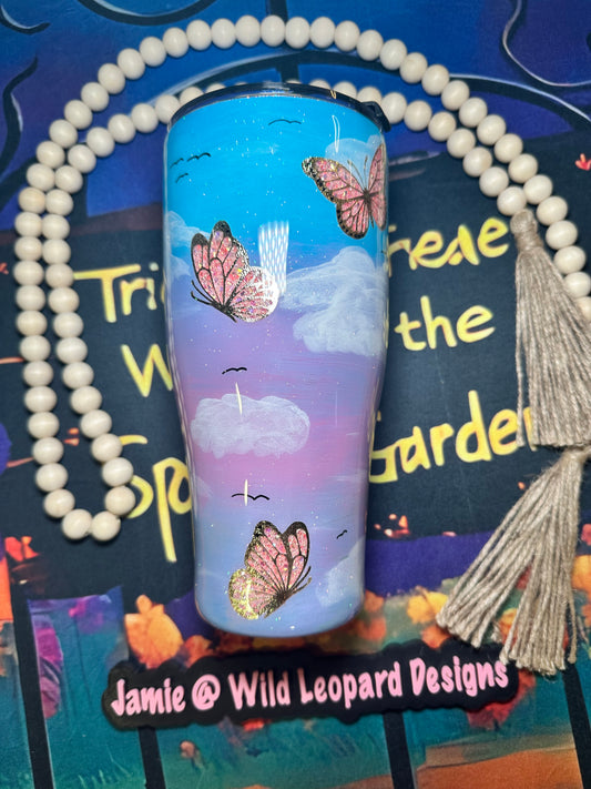 #36-30 oz curve hand painted