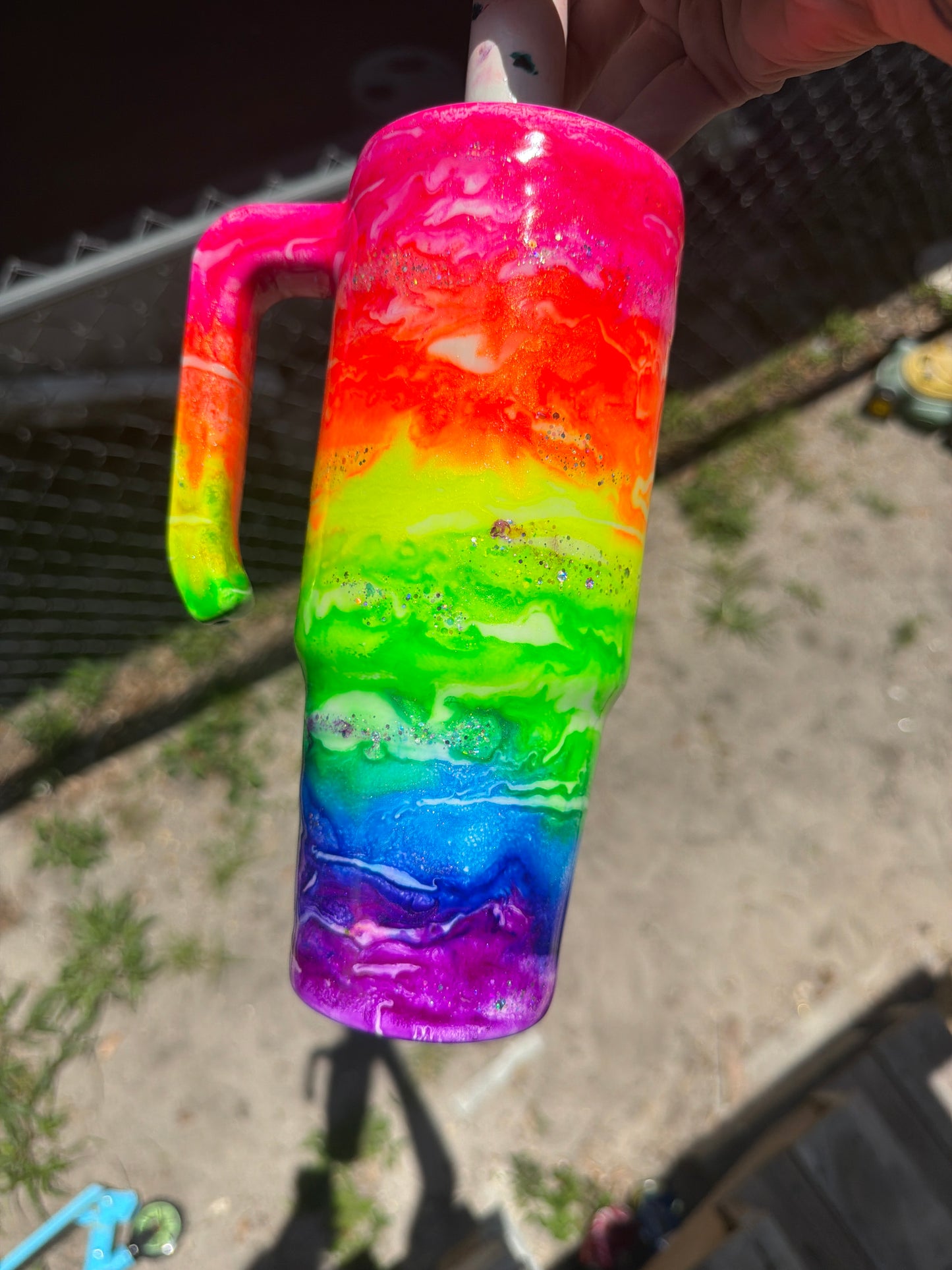 30 oz grippy neon