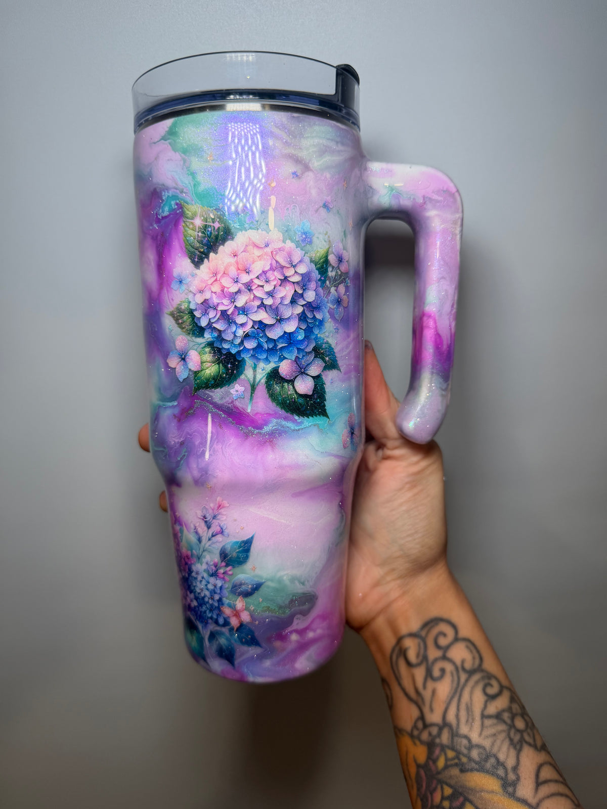 30 oz pastel floral