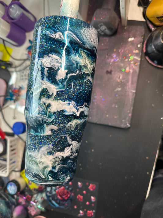 30 oz clip mate pearl glittter