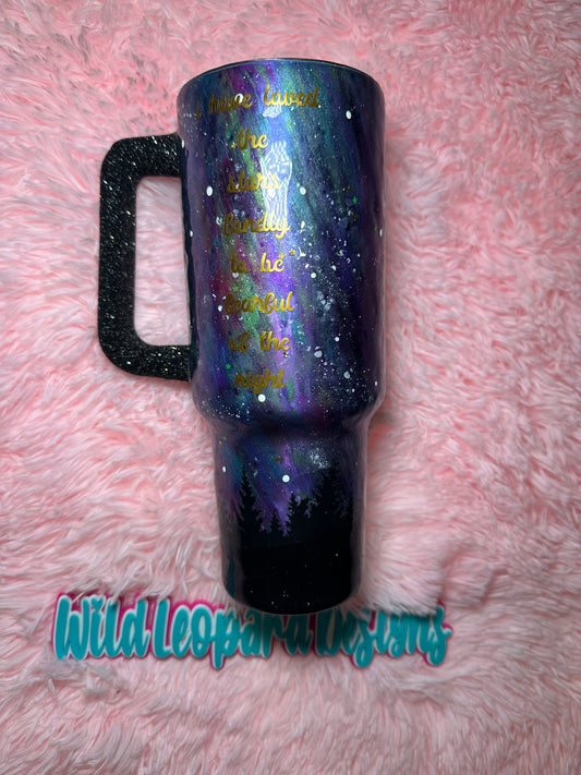 40 oz northern lights , needs 2 more coats not ready to ship