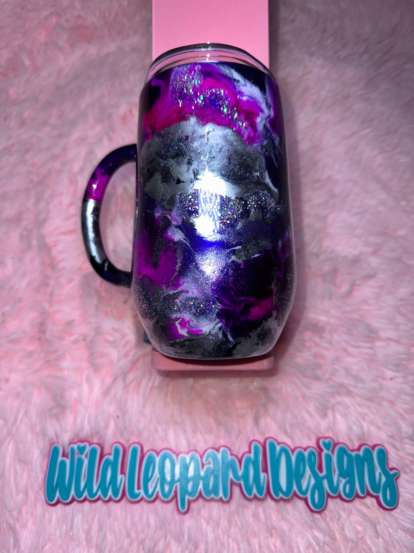 31- 16 oz stemmy purple swirl