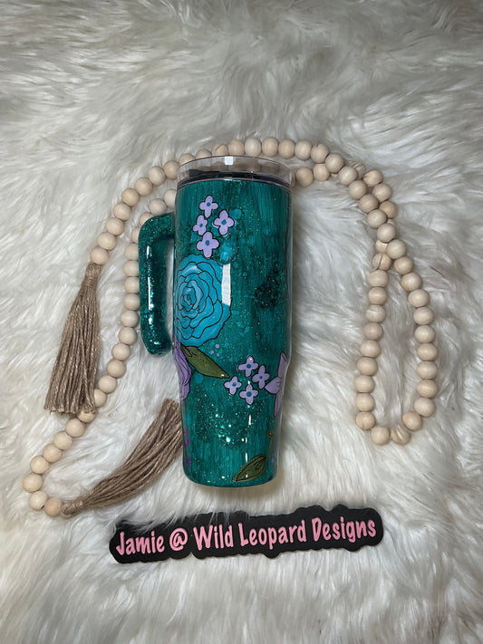 Ls # 64 / 30 oz hand painted