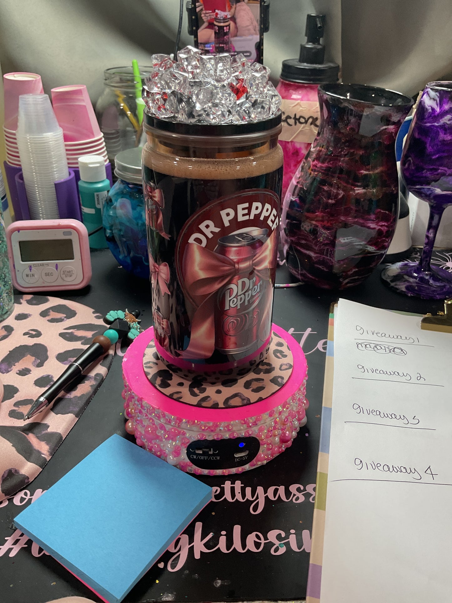 Dr Pepper snow globe