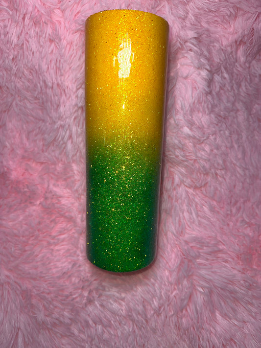 30 oz skinny | yellow & green ombre