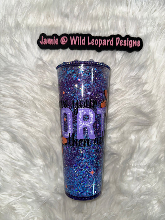 24 oz acrylic snowglobe