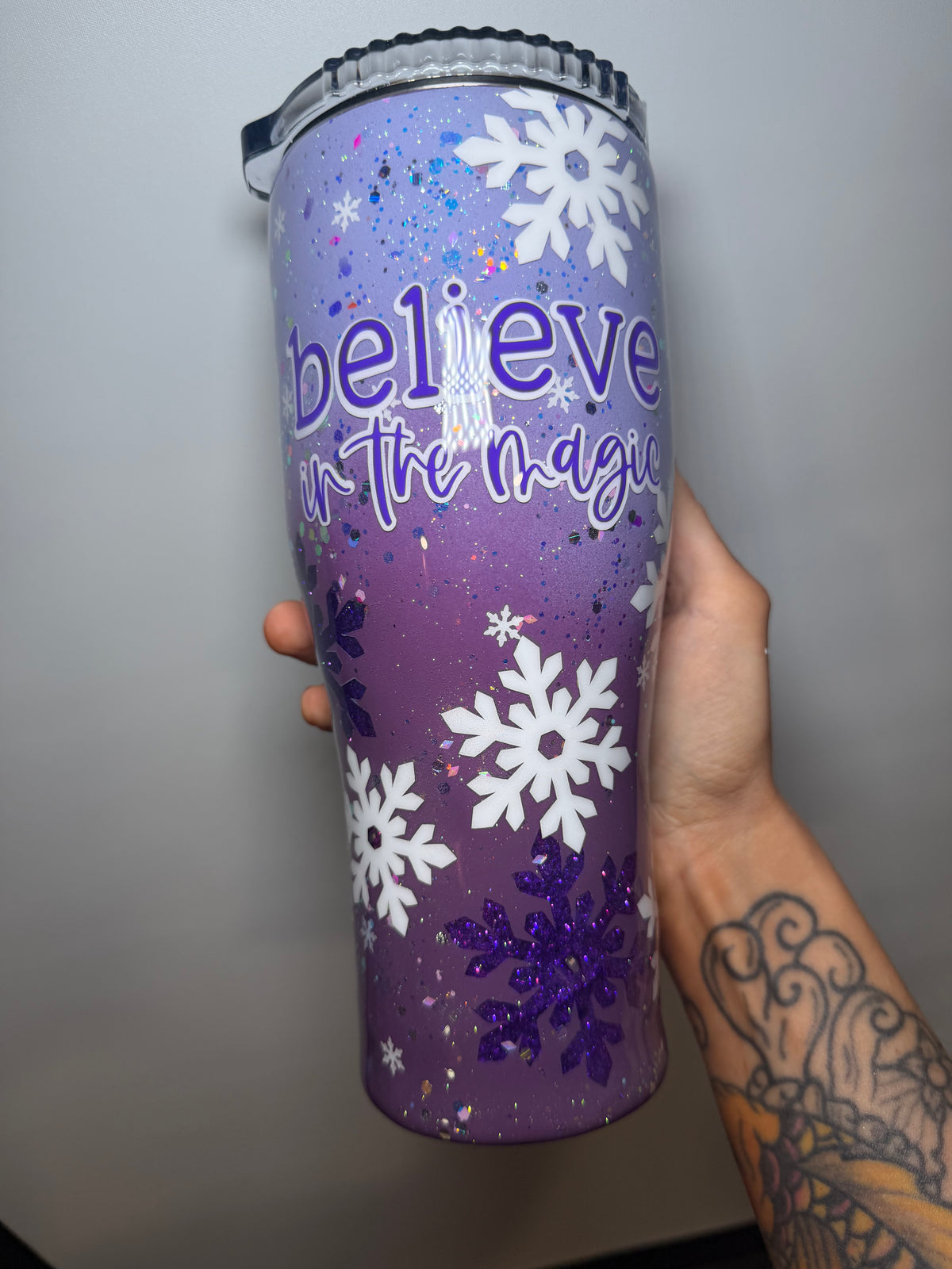 30 oz believe in magic light tumbler