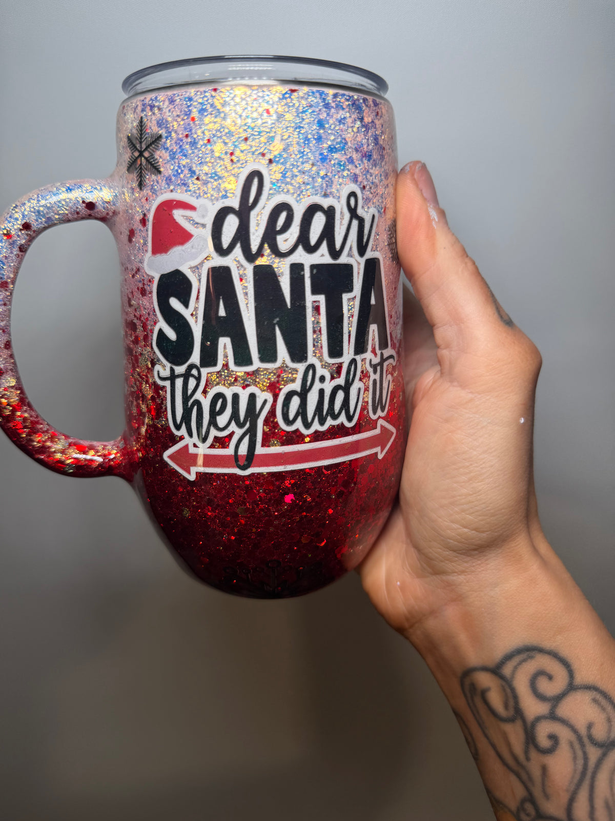 16 oz - dear Santa