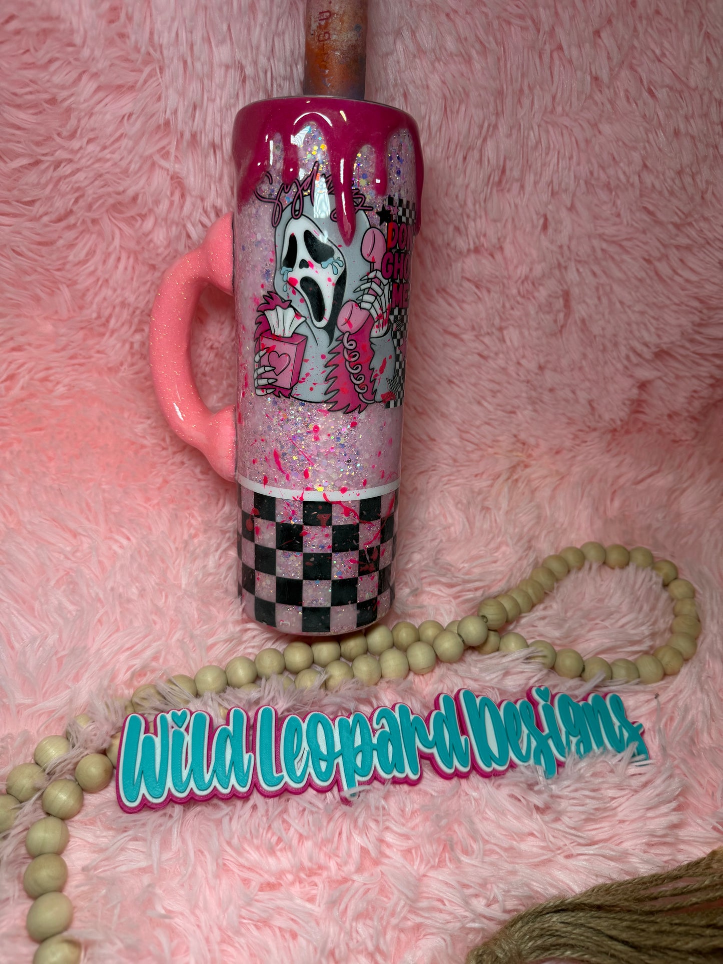 30 oz pink ghost f phone handle