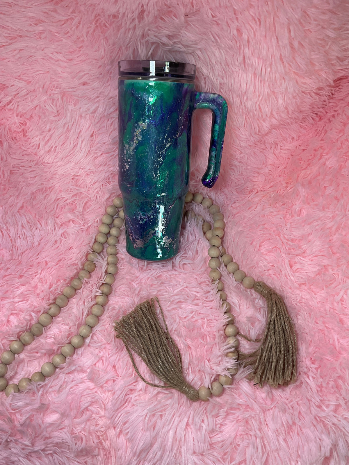 30 oz.  Teal purple color melt