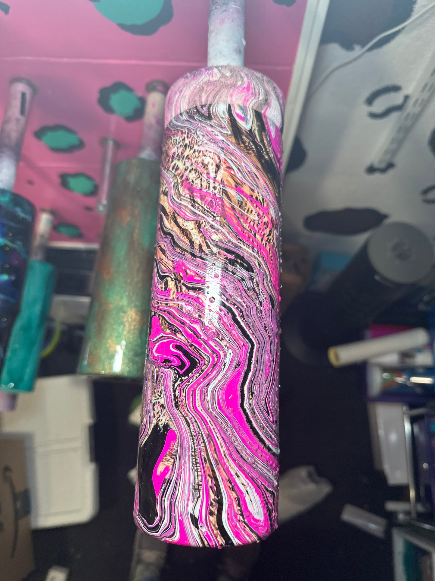 30 oz skinny (leopard foil)