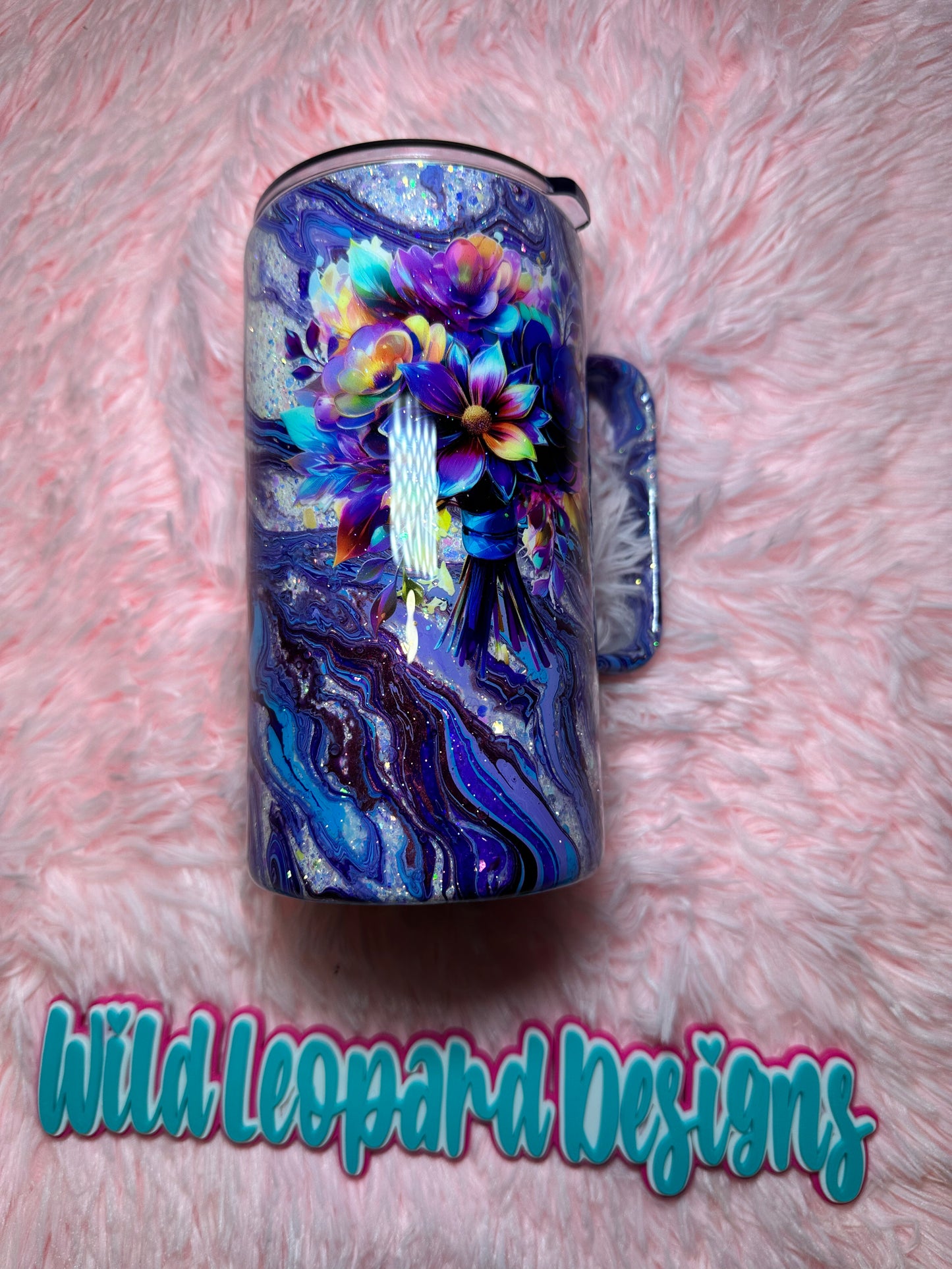 55-25 oz coffee mug - hydro dip purple