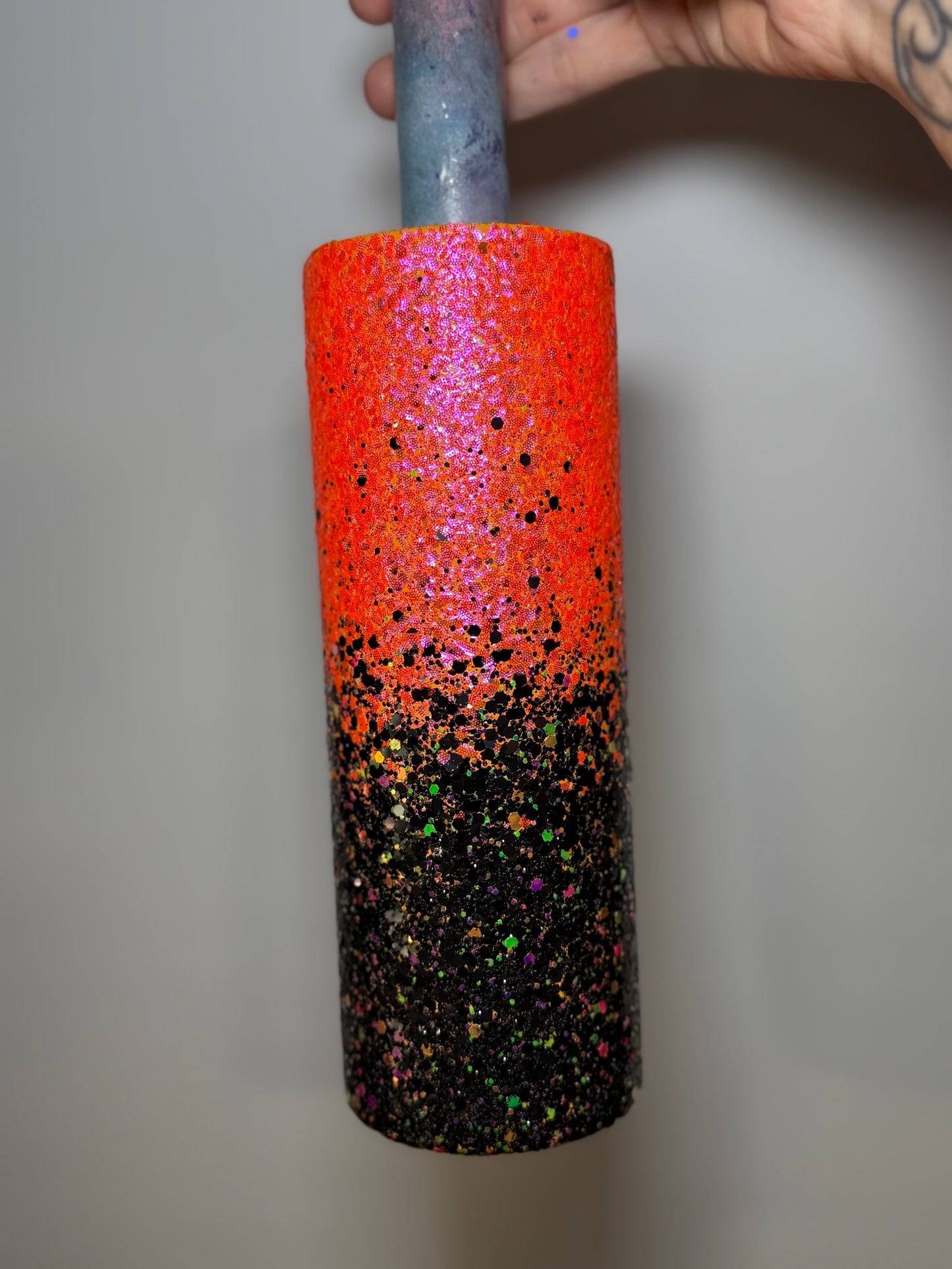 20 Oz - orange black ombre (glow)