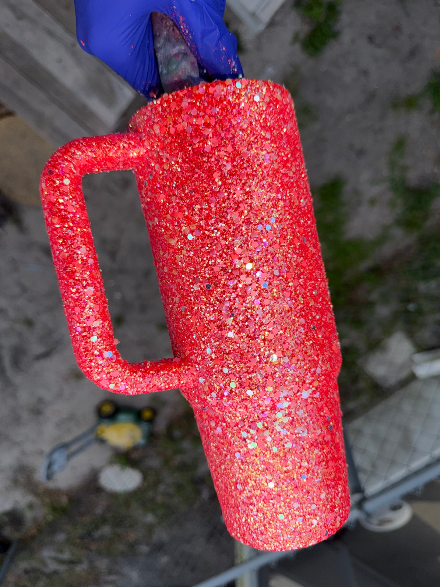 30 oz Stanley - coral glow flip lid