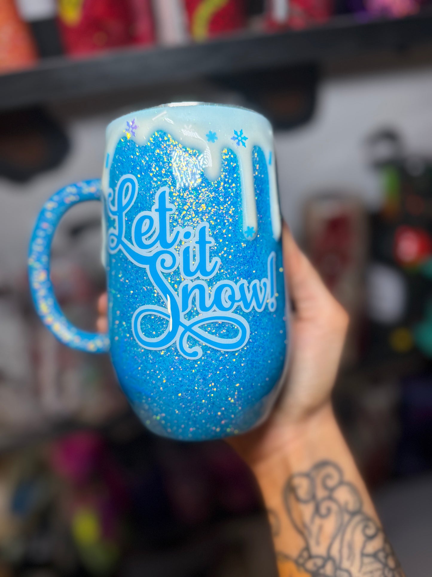 16 oz let it snow snowman
